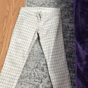 Jean pattern gray and white jeans